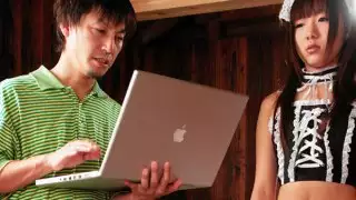 لطيف تبحث سيدة آسيوية Mahiru الحصول على حفر