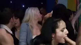 يتم حفر بنات لا معنى لها أثناء حفلة الجنس